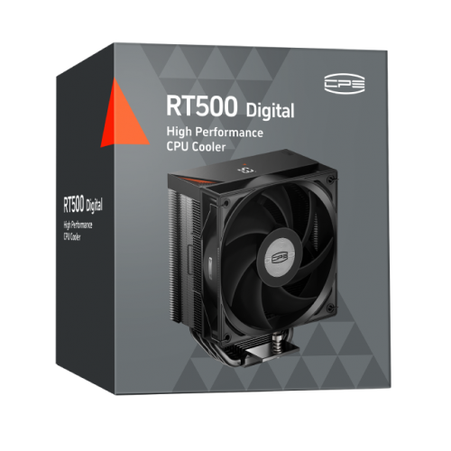 Купить Кулер PCCooler RT500 Digital Black с проверкой совместимости: обзор, характеристики, цена в Киеве, Днепре, Одессе, Харькове, Украине | интернет-магазин TELEMART.UA фото