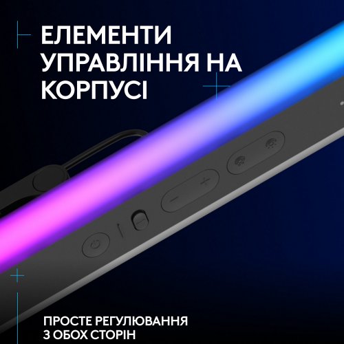 Купити Лампа блогера Logitech Litra Beam LX (946-000015) Graphite - ціна в Києві, Львові, Вінниці, Хмельницькому, Франківську, Україні | інтернет-магазин TELEMART.UA фото