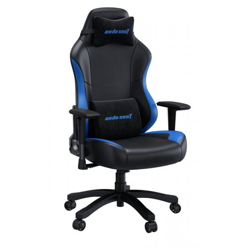 Игровое кресло Anda Seat Luna L (AD18-48-BS-PV) Black/Blue купить в Украине: Киев, Днепр, Харьков, Одесса  | Низкая цена, отзывы, характеристики от TELEMART фото