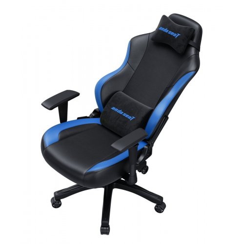 Игровое кресло Anda Seat Luna L (AD18-48-BS-PV) Black/Blue купить в Украине: Киев, Днепр, Харьков, Одесса  | Низкая цена, отзывы, характеристики от TELEMART фото