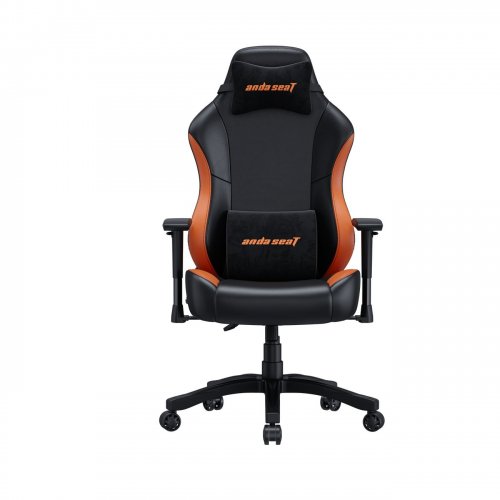 Игровое кресло Anda Seat Luna L (AD18-48-BO-PV) Black/Orange купить в Украине: Киев, Днепр, Харьков, Одесса  | Низкая цена, отзывы, характеристики от TELEMART фото