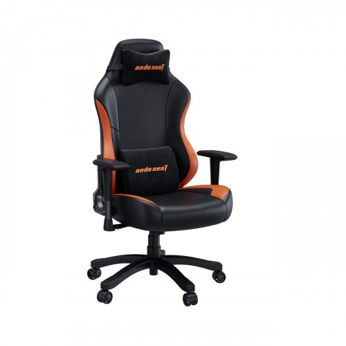 Игровое кресло Anda Seat Luna L (AD18-48-BO-PV) Black/Orange купить в Украине: Киев, Днепр, Харьков, Одесса  | Низкая цена, отзывы, характеристики от TELEMART фото