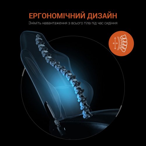 Игровое кресло Anda Seat Luna L (AD18-48-BO-PV) Black/Orange купить в Украине: Киев, Днепр, Харьков, Одесса  | Низкая цена, отзывы, характеристики от TELEMART фото