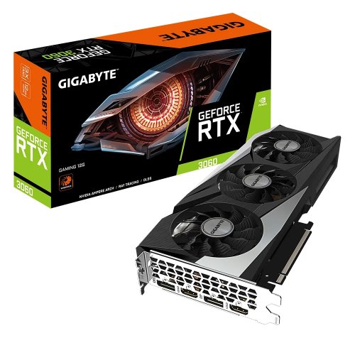 Відеокарта Gigabyte GeForce RTX 3060 Gaming 12288MB (GV-N3060GAMING-12GD) купити з перевіркою сумісності: огляд, характеристики, ціна у Києві, Львові, Вінниці, Хмельницькому, Івано-Франківську, Україні | інтернет-магазин TELEMART.UA фото