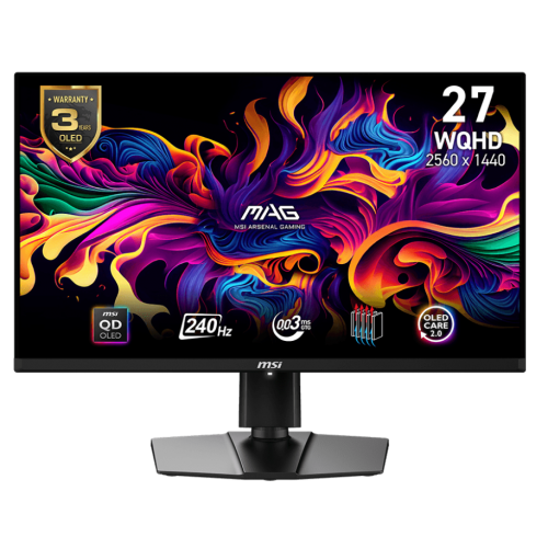 Купити Монітор MSI 26.5" MAG 271QPX QD-OLED E2 Black - ціна в Києві, Львові, Вінниці, Хмельницькому, Франківську, Україні | інтернет-магазин TELEMART.UA фото