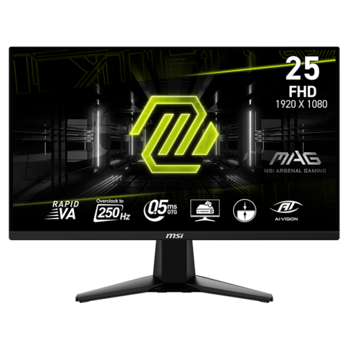 Купить Монитор MSI 24.5" MAG 255XFV Black - цена в Харькове, Киеве, Днепре, Одессе
в интернет-магазине Telemart фото