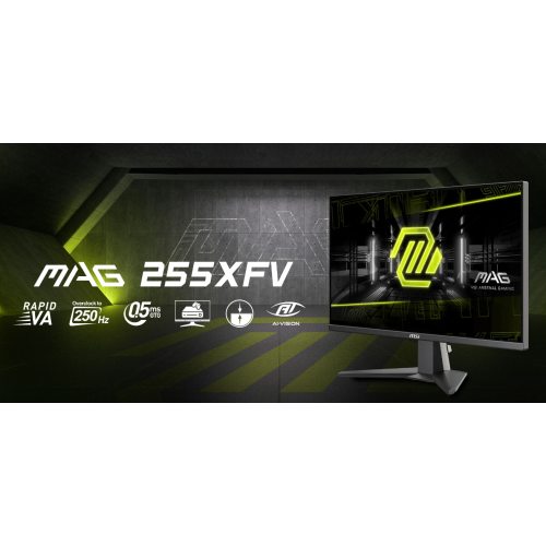 Купити Монітор MSI 24.5" MAG 255XFV Black - ціна в Києві, Львові, Вінниці, Хмельницькому, Франківську, Україні | інтернет-магазин TELEMART.UA фото