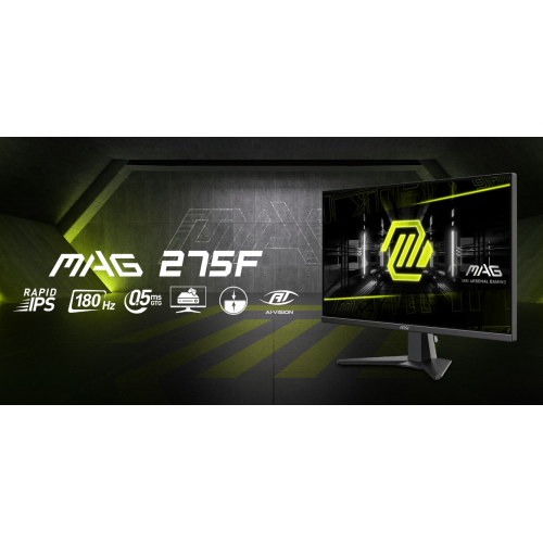 Купити Монітор MSI 27" MAG 275F Black - ціна в Києві, Львові, Вінниці, Хмельницькому, Франківську, Україні | інтернет-магазин TELEMART.UA фото