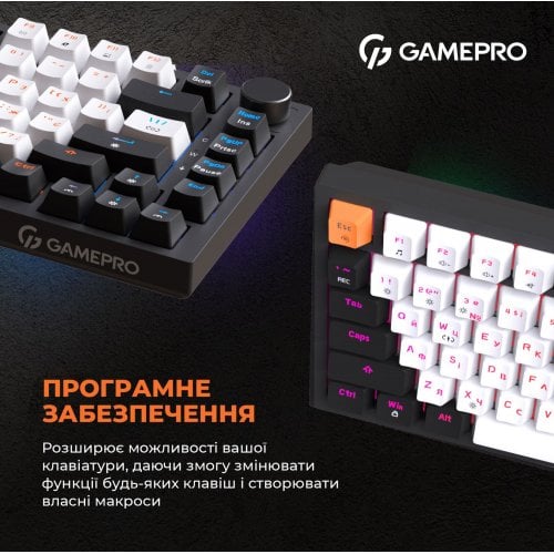 Photo Keyboard GamePro MK160 Outemu Red Hot-Swap RGB Black