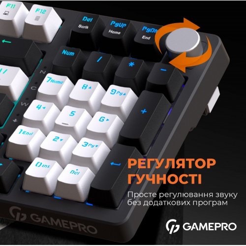 Купить Клавиатура GamePro MK170 Outemu Red Hot-Swap RGB Black - цена в Харькове, Киеве, Днепре, Одессе
в интернет-магазине Telemart фото