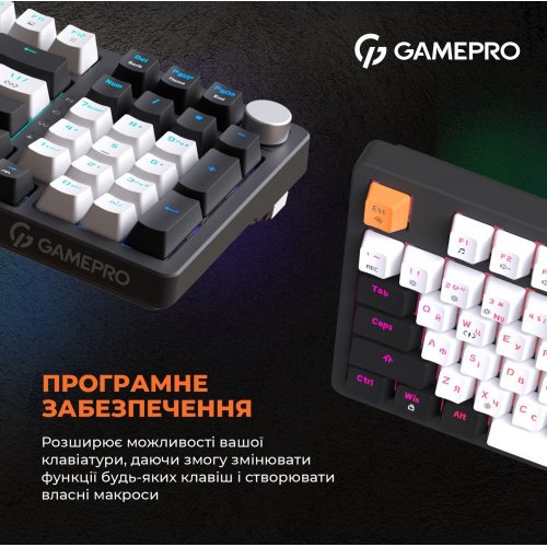 Купить Клавиатура GamePro MK170 Outemu Red Hot-Swap RGB Black - цена в Харькове, Киеве, Днепре, Одессе
в интернет-магазине Telemart фото