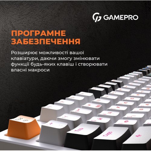 Photo Keyboard GamePro MK170 Outemu Red Hot-Swap RGB White