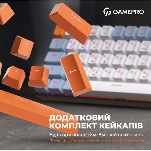 Photo Keyboard GamePro MK130R Outemu Red Hot-Swap RGB Black