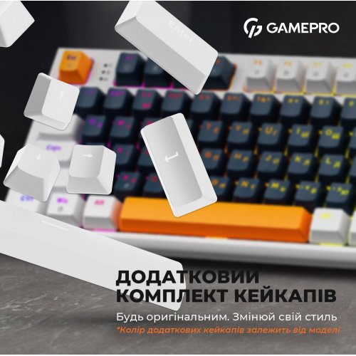 Фото Клавіатура GamePro MK180 Outemu Red Hot-Swap RGB White