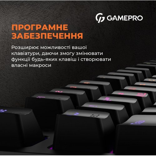 Фото Клавіатура GamePro MK180 Outemu Red Hot-Swap RGB Black