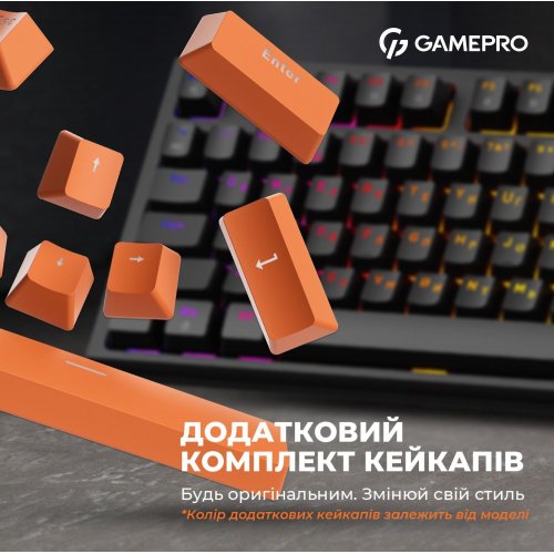 Photo Keyboard GamePro MK180 Outemu Red Hot-Swap RGB Black