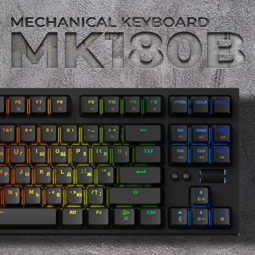 Photo Keyboard GamePro MK180 Outemu Red Hot-Swap RGB Black