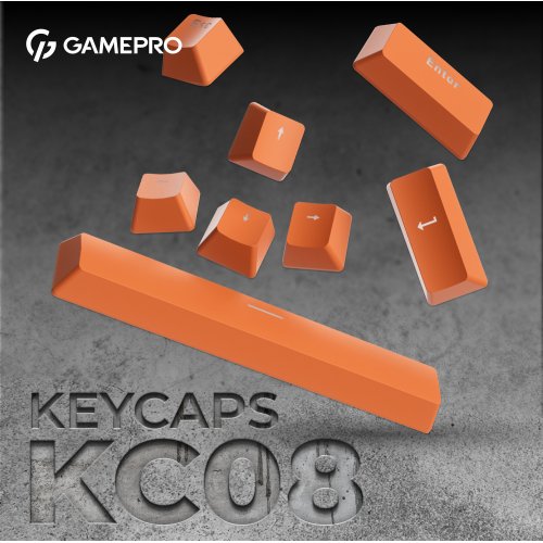 Купити Комплект кейкапів GamePro KC08 Orange - ціна в Києві, Львові, Вінниці, Хмельницькому, Франківську, Україні | інтернет-магазин TELEMART.UA фото