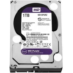Жесткий диск Western Digital Purple 1TB 64MB 5400RPM 3.5'' (WD10PURZ) (Восстановлено продавцом, 650944)