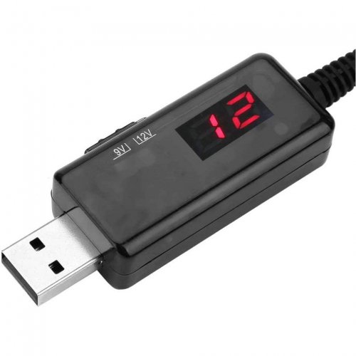 Купити Кабель живлення для роутера від повербанка USB 5V - DC 9V/12V 0.8m (KWS-912V) - ціна в Києві, Львові, Вінниці, Хмельницькому, Франківську, Україні | інтернет-магазин TELEMART.UA фото