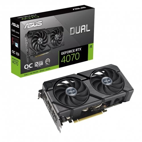 Купить Уценка видеокарта Asus GeForce RTX 4070 Dual EVO OC 12288MB (DUAL-RTX4070-O12G-EVO) (Следы установки, 651140) с проверкой совместимости: обзор, характеристики, цена в Киеве, Днепре, Одессе, Харькове, Украине | интернет-магазин TELEMART.UA фото