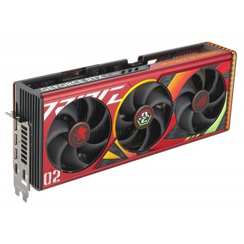 Відеокарта Asus ROG Strix GeForce RTX 4090 OC EVA-02 Edition 24576MB (ROG-STRIX-RTX4090-O24G-EVA-02-EDITION FR) Factory Recertified купити з перевіркою сумісності: огляд, характеристики, ціна у Києві, Львові, Вінниці, Хмельницькому, Івано-Франківську, Україні | інтернет-магазин TELEMART.UA фото