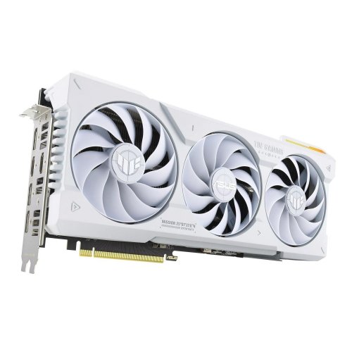 Фото Видеокарта Asus TUF Gaming GeForce RTX 4070 Ti SUPER OC White 16384MB (TUF-RTX4070TIS-O16G-WHITE-GAMING FR) Factory Recertified