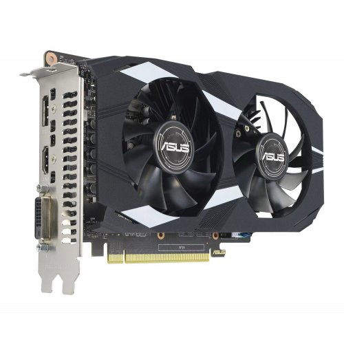 Відеокарта Asus GeForce GTX 1650 Dual EVO OC 4096MB (DUAL-GTX1650-O4GD6-P-EVO FR) Factory Recertified купити з перевіркою сумісності: огляд, характеристики, ціна у Києві, Львові, Вінниці, Хмельницькому, Івано-Франківську, Україні | інтернет-магазин TELEMART.UA фото