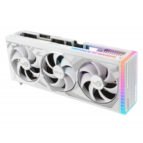 Купить Видеокарта Asus ROG Strix GeForce RTX 4090 24576MB (ROG-STRIX-RTX4090-24G-WHITE FR) Factory Recertified с проверкой совместимости: обзор, характеристики, цена в Киеве, Днепре, Одессе, Харькове, Украине | интернет-магазин TELEMART.UA фото