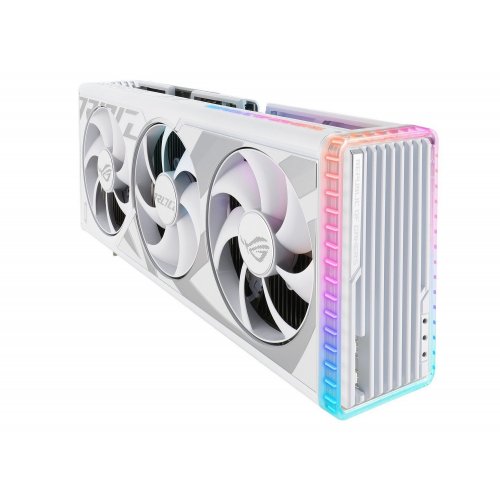 Відеокарта Asus ROG Strix GeForce RTX 4090 24576MB (ROG-STRIX-RTX4090-24G-WHITE FR) Factory Recertified купити з перевіркою сумісності: огляд, характеристики, ціна у Києві, Львові, Вінниці, Хмельницькому, Івано-Франківську, Україні | інтернет-магазин TELEMART.UA фото