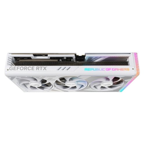 Відеокарта Asus ROG Strix GeForce RTX 4090 24576MB (ROG-STRIX-RTX4090-24G-WHITE FR) Factory Recertified купити з перевіркою сумісності: огляд, характеристики, ціна у Києві, Львові, Вінниці, Хмельницькому, Івано-Франківську, Україні | інтернет-магазин TELEMART.UA фото