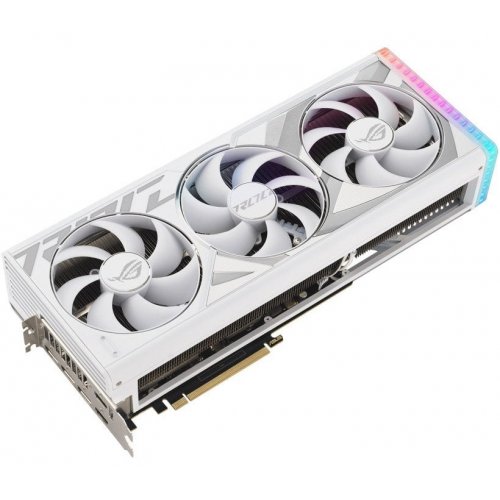 Продать Видеокарта Asus ROG Strix GeForce RTX 4080 SUPER OC White 16384MB (ROG-STRIX-RTX4080S-O16G-WHITE FR) Factory Recertified по Trade-In интернет-магазине Телемарт - Киев, Днепр, Украина фото