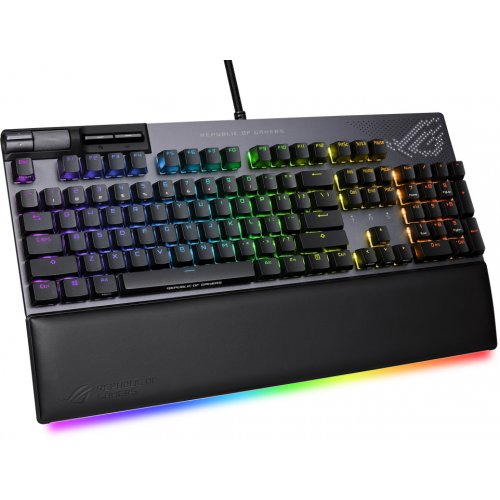 Купить Клавиатура Asus ROG Strix Flare II Animate NX Red Switch (90MP02E6-BKUA01) Black - цена в Харькове, Киеве, Днепре, Одессе
в интернет-магазине Telemart фото