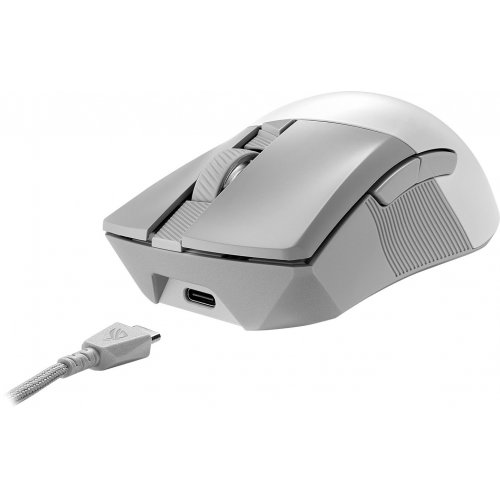 Купити Миша Asus ROG Gladius III Aimpoint Wireless (90MP02Y0-BMUA11) White - ціна в Києві, Львові, Вінниці, Хмельницькому, Франківську, Україні | інтернет-магазин TELEMART.UA фото