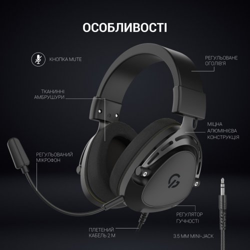 Купить Наушники GamePro HS766 Black - цена в Харькове, Киеве, Днепре, Одессе
в интернет-магазине Telemart фото