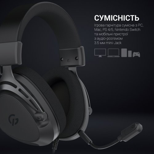 Купить Наушники GamePro HS766 Black - цена в Харькове, Киеве, Днепре, Одессе
в интернет-магазине Telemart фото