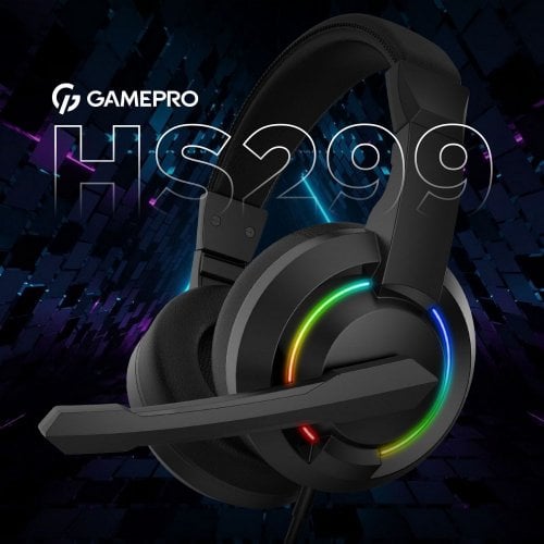 Купити Навушники GamePro HS299 RGB Black - ціна в Києві, Львові, Вінниці, Хмельницькому, Франківську, Україні | інтернет-магазин TELEMART.UA фото