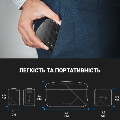 Купити Петличний мікрофон Fifine M9 Black - ціна в Києві, Львові, Вінниці, Хмельницькому, Франківську, Україні | інтернет-магазин TELEMART.UA фото