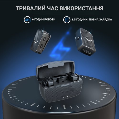 Купить Петличный микрофон Fifine M9 Black - цена в Харькове, Киеве, Днепре, Одессе
в интернет-магазине Telemart фото