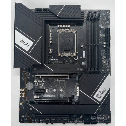 Купить Материнская плата MSI PRO Z790-A (WIFI) (s1700, Intel Z790) (Восстановлено продавцом, 652087) с проверкой совместимости: обзор, характеристики, цена в Киеве, Днепре, Одессе, Харькове, Украине | интернет-магазин TELEMART.UA фото