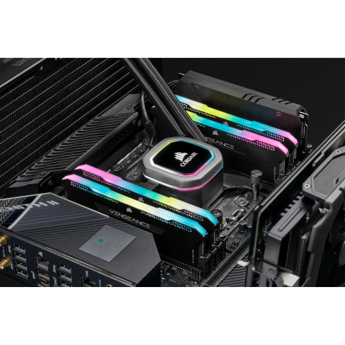 Купить Уценка озу Corsair DDR4 16GB (2x8GB) 3200Mhz Vengeance RGB Pro SL Black (CMH16GX4M2E3200C16) (вскрита упаковка, 652123) с проверкой совместимости: обзор, характеристики, цена в Киеве, Днепре, Одессе, Харькове, Украине | интернет-магазин TELEMART.UA фото