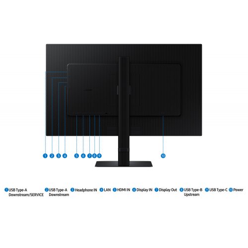 Купити Монітор Samsung 27" ViewFinity HRM S60UD (LS27D604UAIXCI) Black - ціна в Києві, Львові, Вінниці, Хмельницькому, Франківську, Україні | інтернет-магазин TELEMART.UA фото