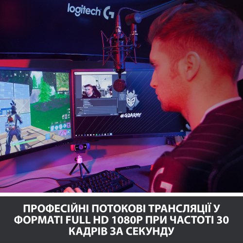 Купить Веб-камера Logitech HD Pro Webcam C922 (960-001088) - цена в Харькове, Киеве, Днепре, Одессе
в интернет-магазине Telemart фото