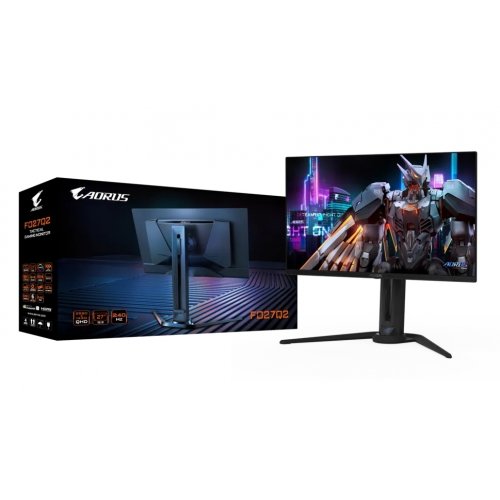 Купити Монітор Gigabyte 27" AORUS FO27Q2 Black - ціна в Києві, Львові, Вінниці, Хмельницькому, Франківську, Україні | інтернет-магазин TELEMART.UA фото