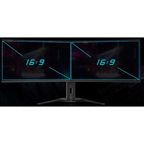 Купити Монітор Gigabyte 49" AORUS CO49DQ Black - ціна в Києві, Львові, Вінниці, Хмельницькому, Франківську, Україні | інтернет-магазин TELEMART.UA фото