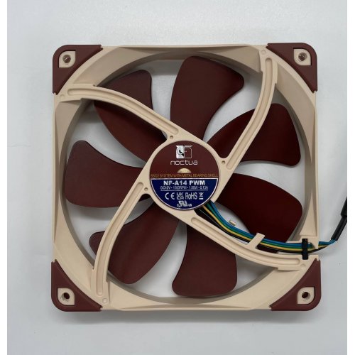 Кулер для корпуса Noctua NF-A14 PWM (Відновлено продавцем, 652365) купити з перевіркою сумісності: огляд, характеристики, ціна у Києві, Львові, Вінниці, Хмельницькому, Івано-Франківську, Україні | інтернет-магазин TELEMART.UA фото