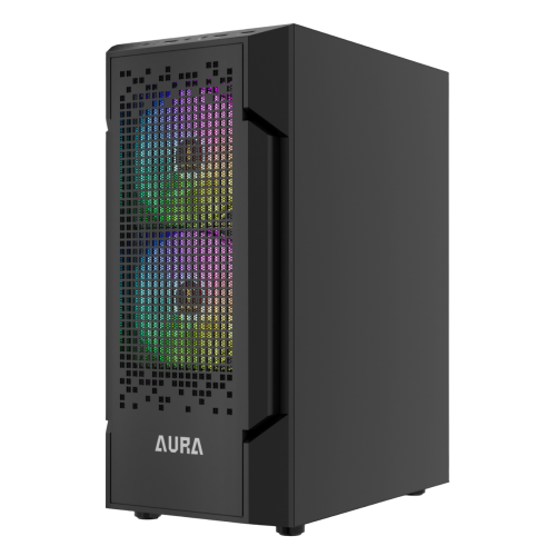 Photo Gamdias AURA GC7 ARGB Tempered Glass without PSU (4711514500677) Black