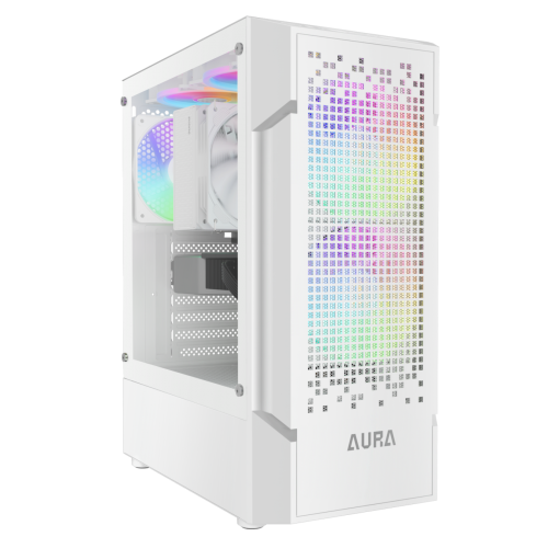 Photo Gamdias AURA GC7 ARGB Tempered Glass without PSU (4711514500684) White