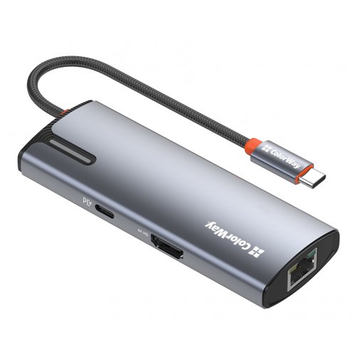 Купить USB-хаб ColorWay USB Type-C 6 in 1 (CW-HUB02) Dark Grey - цена в Харькове, Киеве, Днепре, Одессе
в интернет-магазине Telemart фото