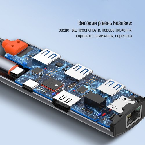 Купить USB-хаб ColorWay USB Type-C 6 in 1 (CW-HUB02) Dark Grey - цена в Харькове, Киеве, Днепре, Одессе
в интернет-магазине Telemart фото